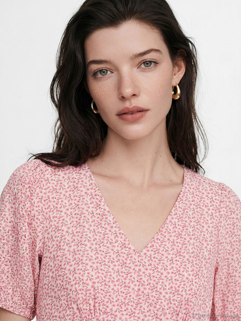 Жена Розово Рокля-2