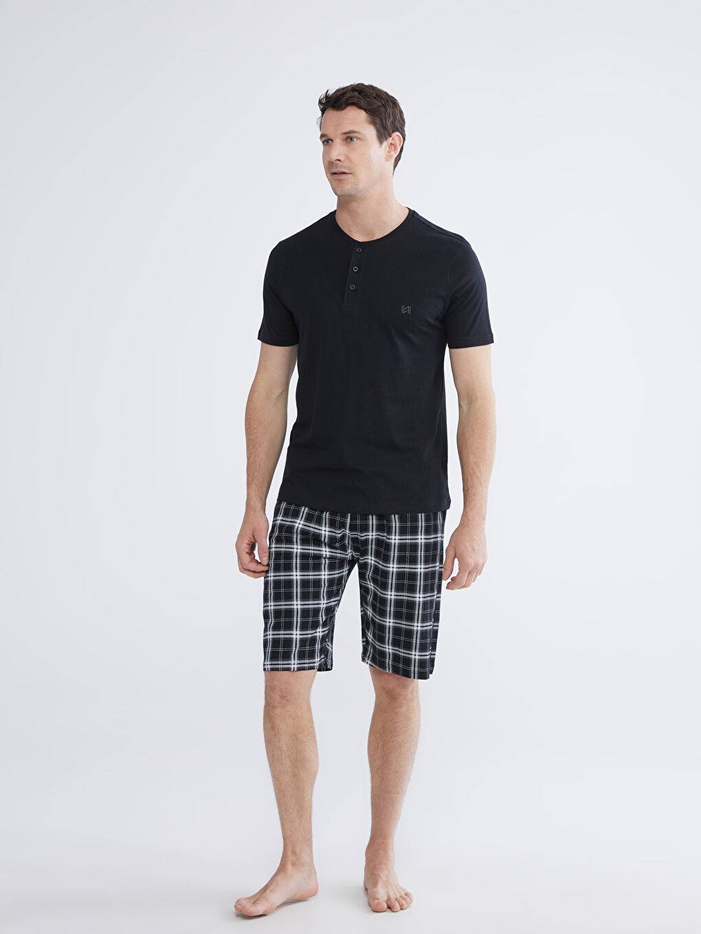 Regular Fit Men's Shortie Pyjamas Set