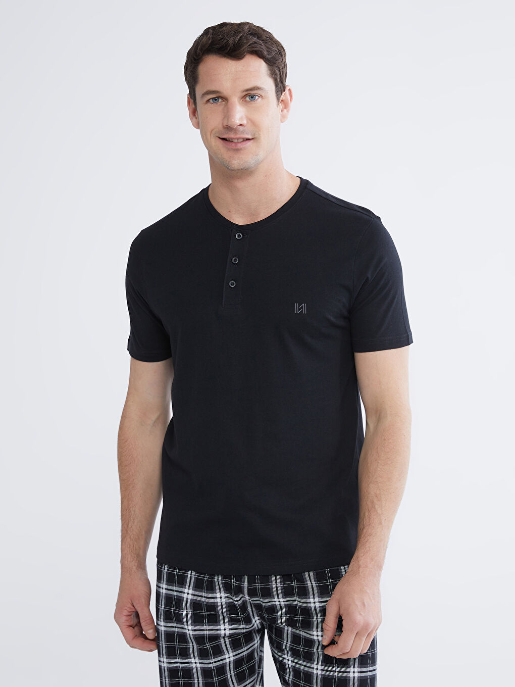 Regular Fit Men's Shortie Pyjamas Set-1