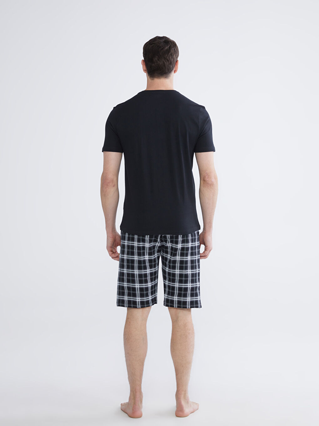 Regular Fit Men's Shortie Pyjamas Set-3