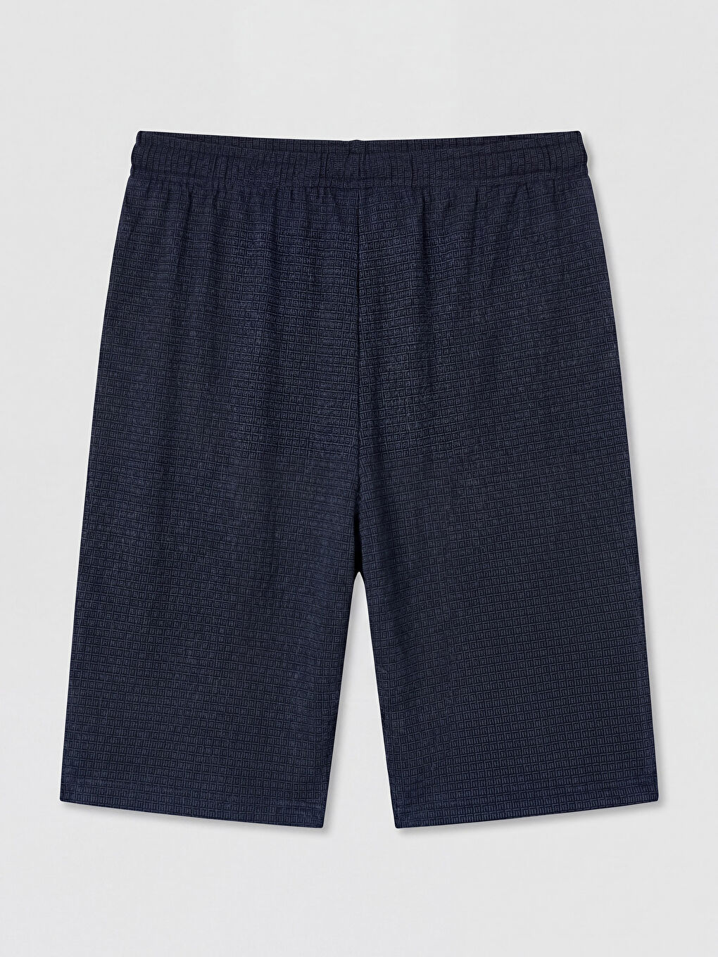 Lacivert Regular Fit Erkek Şortlu Pijama Takımı-4