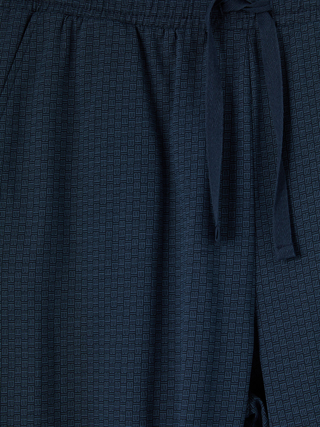 Lacivert Regular Fit Erkek Şortlu Pijama Takımı-6