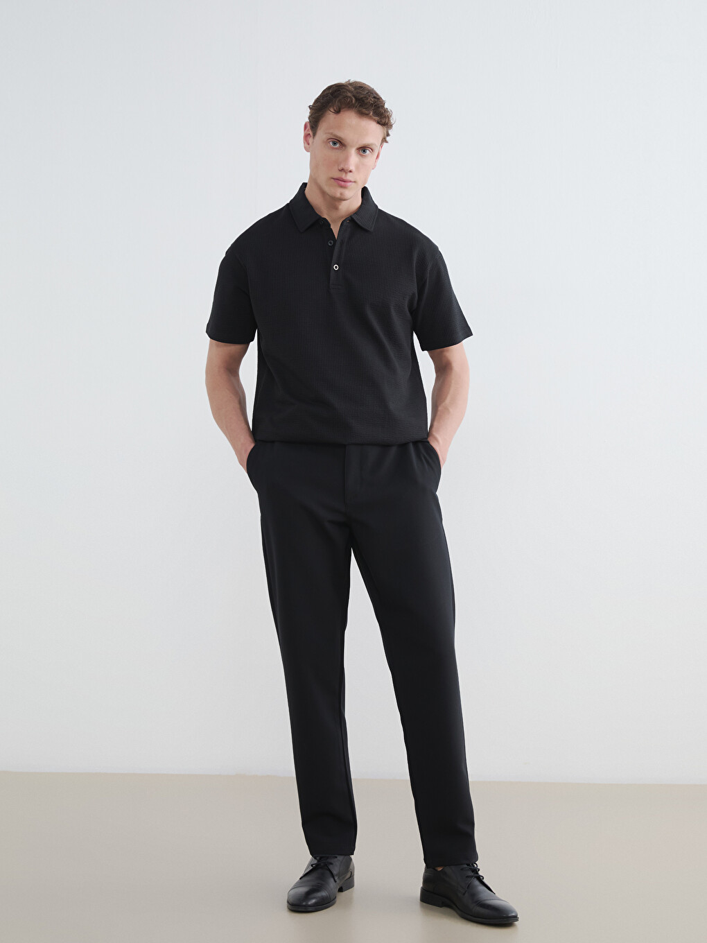 Polo Collar Men's T-Shirt-1