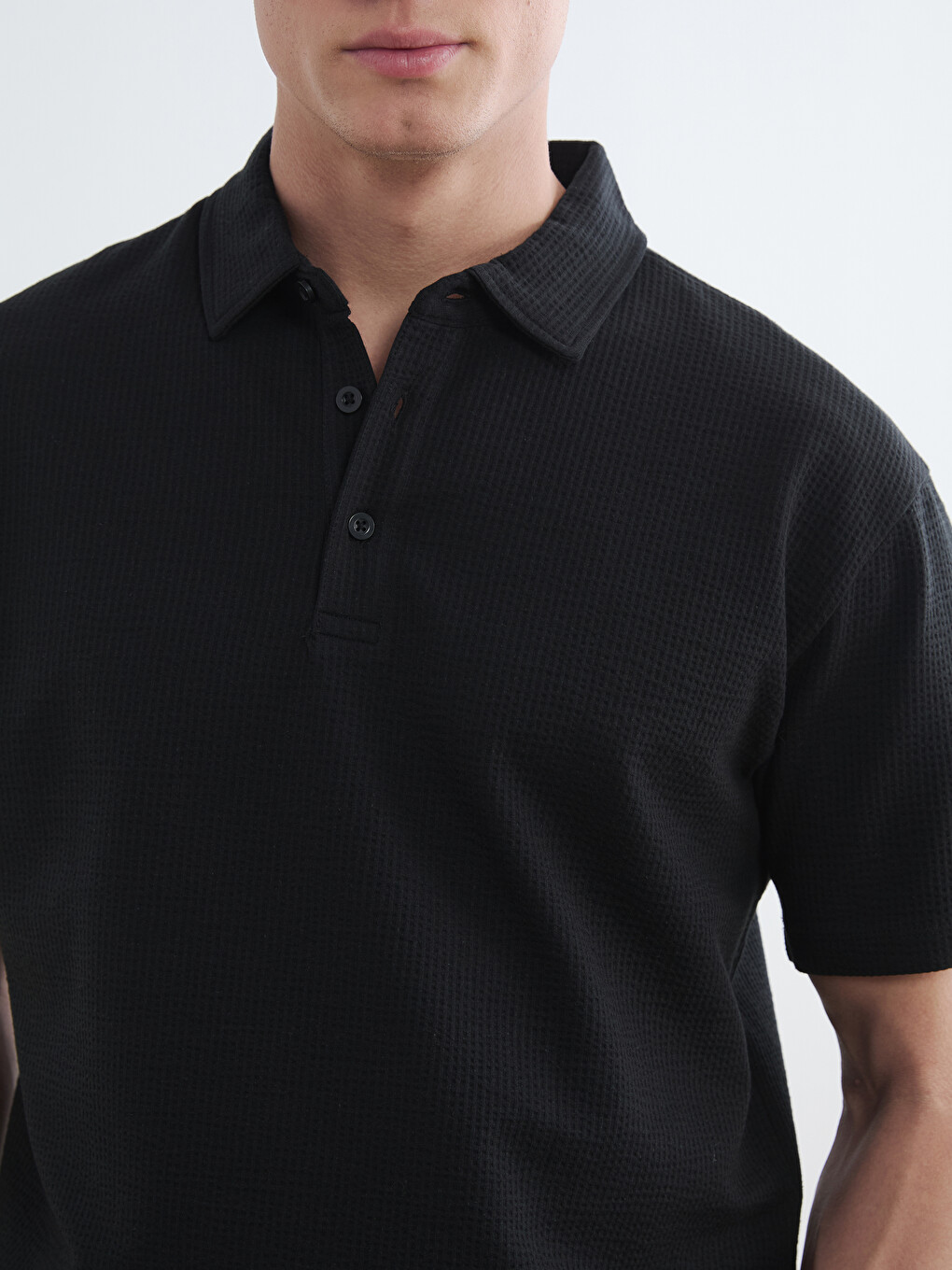 Polo Collar Men's T-Shirt-2