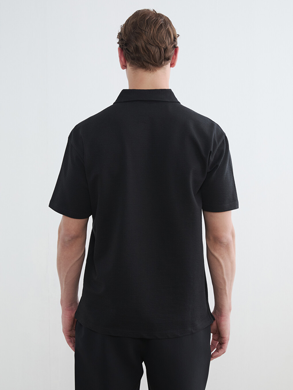 Polo Collar Men's T-Shirt-3