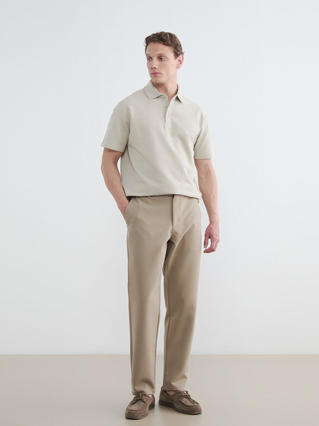 Polo Collar Men's T-Shirt-1