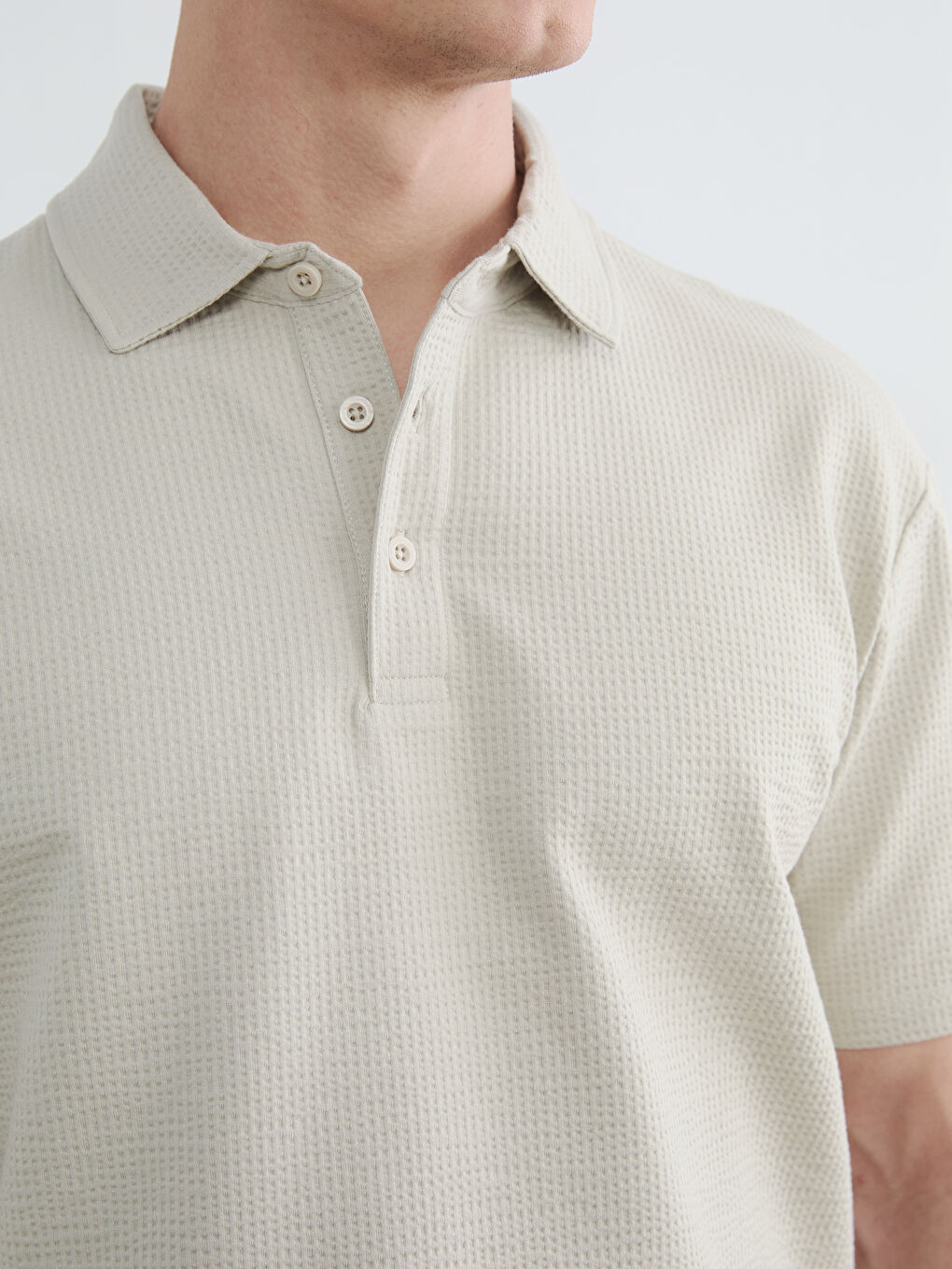 Polo Collar Men's T-Shirt-2