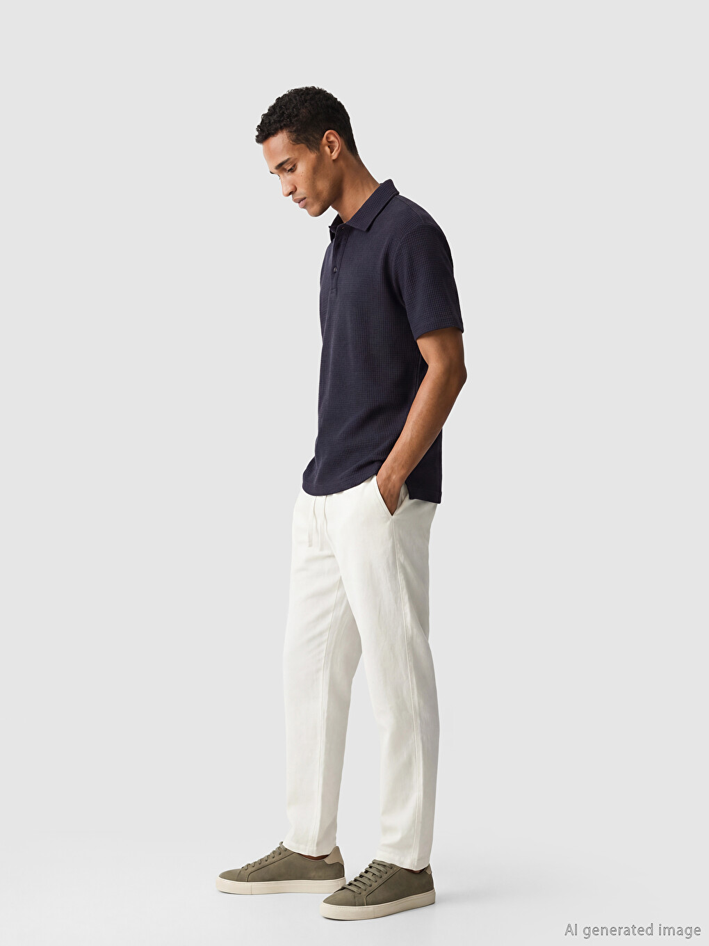 Polo Collar Men's T-Shirt-1