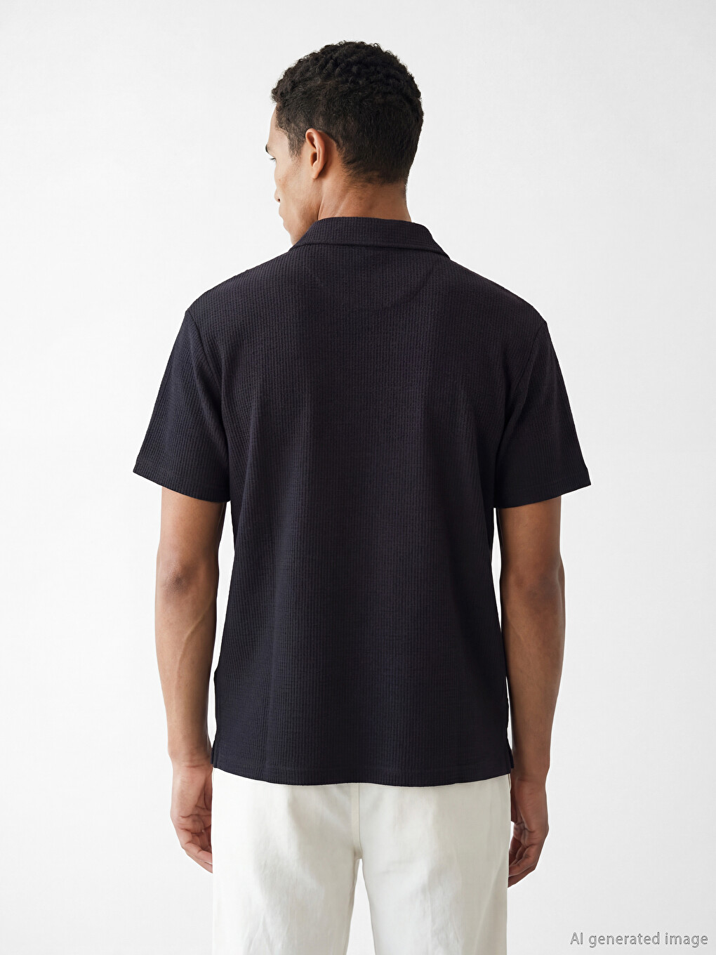Polo Collar Men's T-Shirt-2