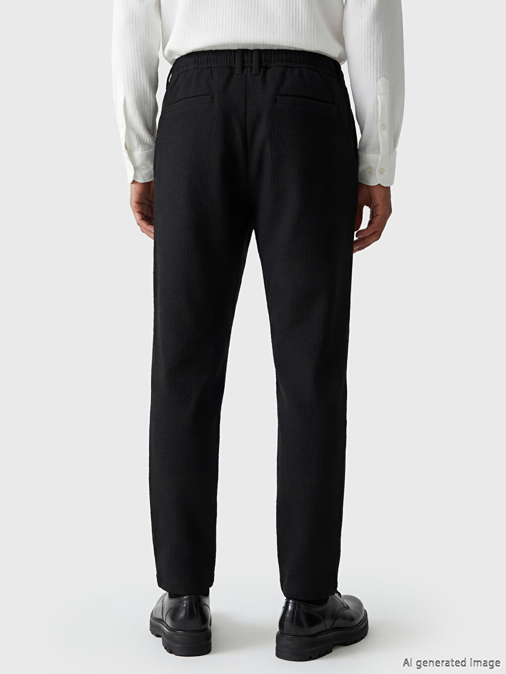 Regular Fit Waffle Men's Sweatpants-2