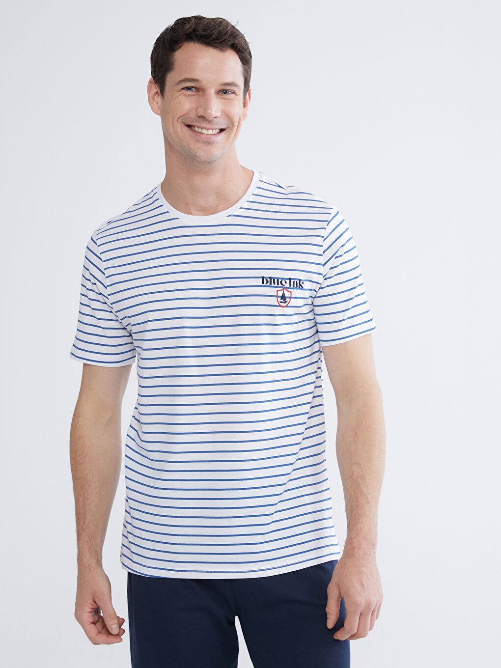 Set de pijamale vărgat Regular Fit pentru bărbați-1