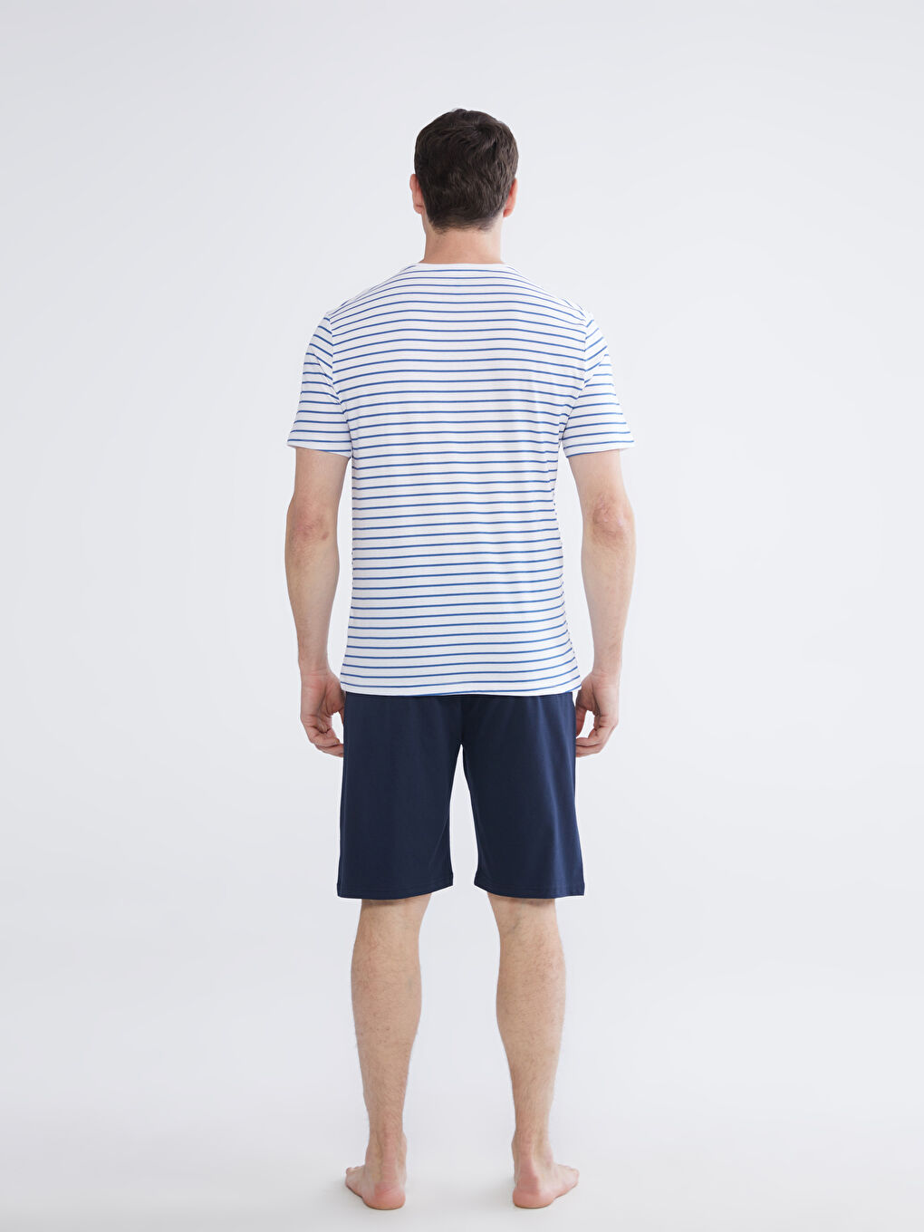 Set de pijamale vărgat Regular Fit pentru bărbați-3