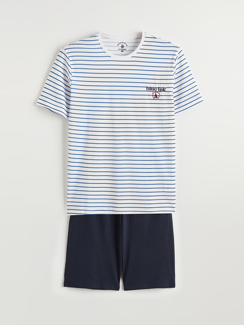 Set de pijamale vărgat Regular Fit pentru bărbați-4