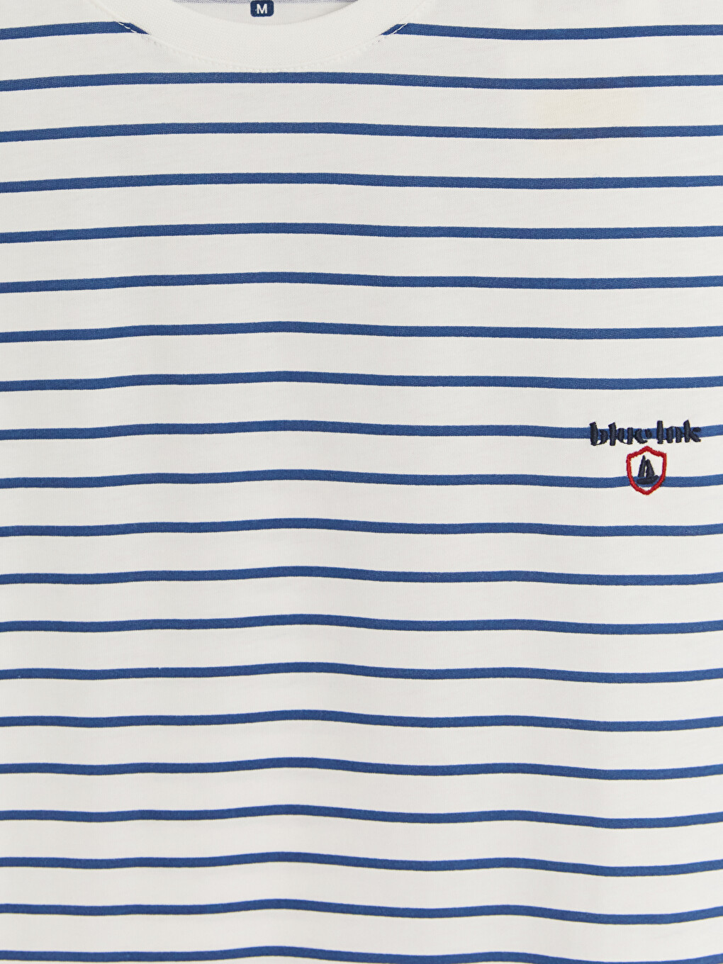 Beyaz Standart Kalıp Çizgili Erkek Pijama Takımı-6