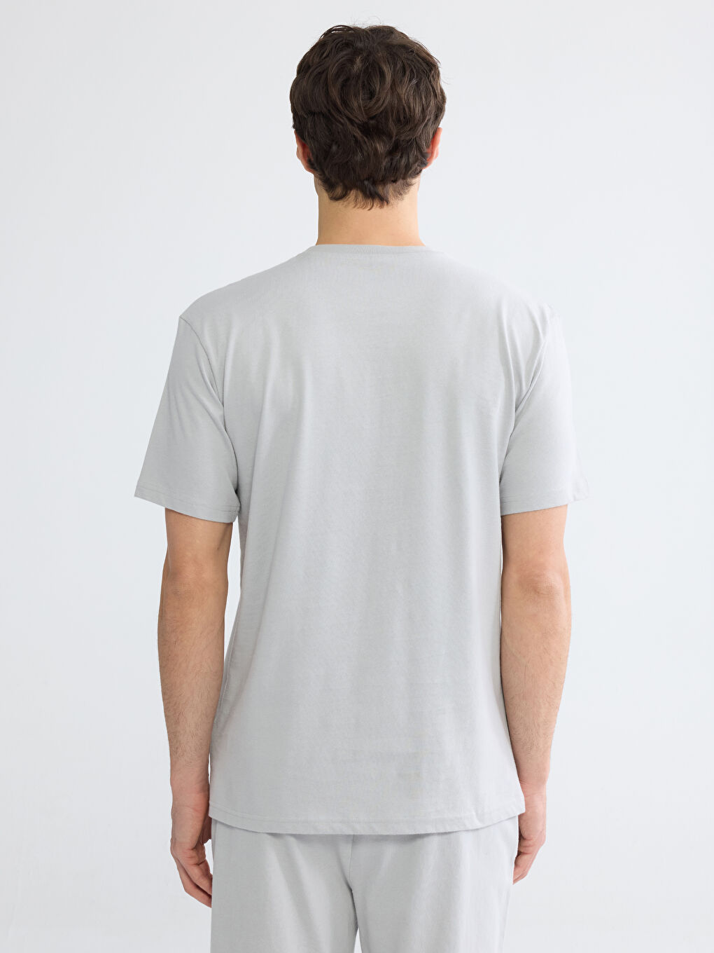 Printed Men's Shortie Pyjamas Set-3