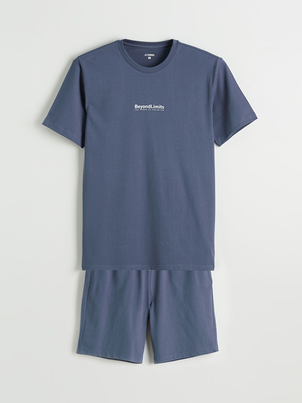 Man BLUE Shortie Pyjama Set-4