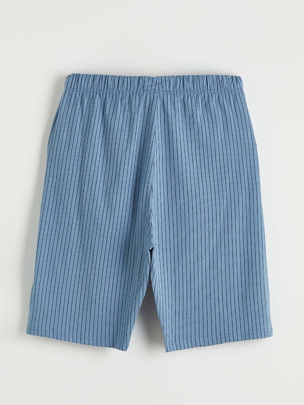 Mavi Standart Kalıp Erkek Şortlu Pijama Takımı-8