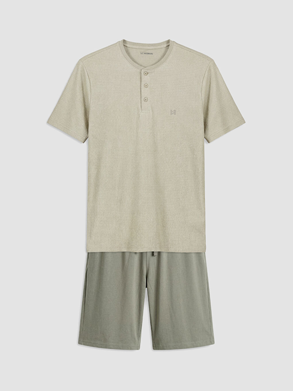 Printed Men's Shortie Pyjamas Set