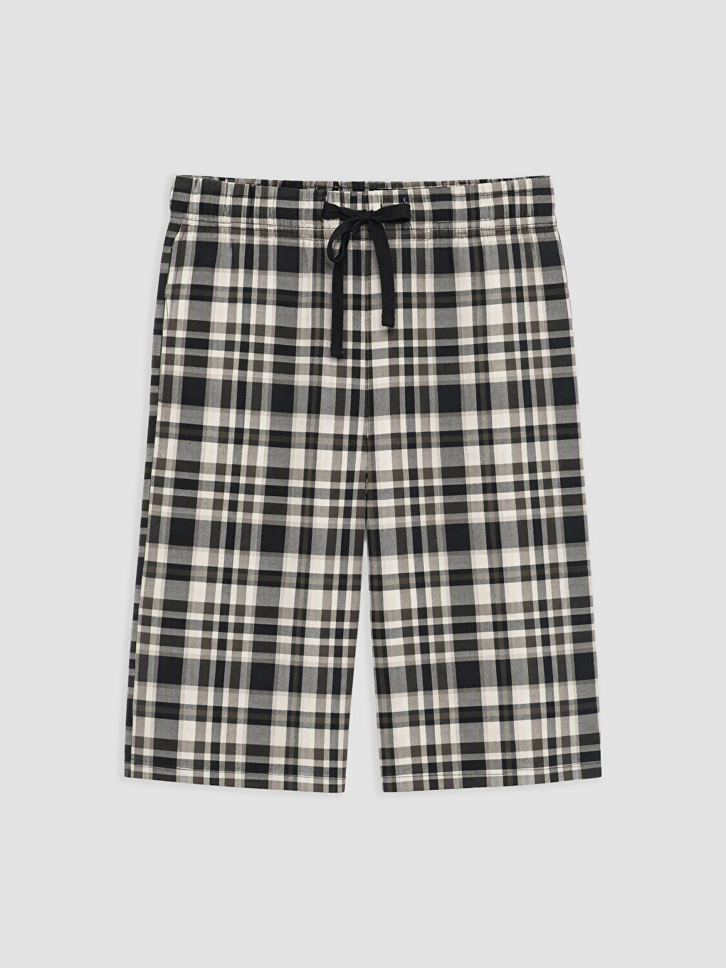 Regular Fit Ekose Erkek Şortlu Pijama Takımı-1
