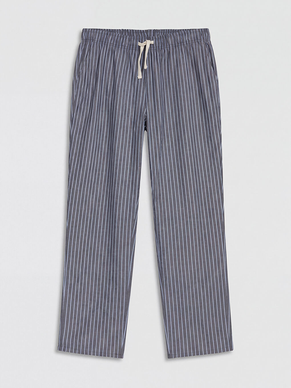 Lacivert Regular Fit Çizgili Erkek Pijama Takımı-3