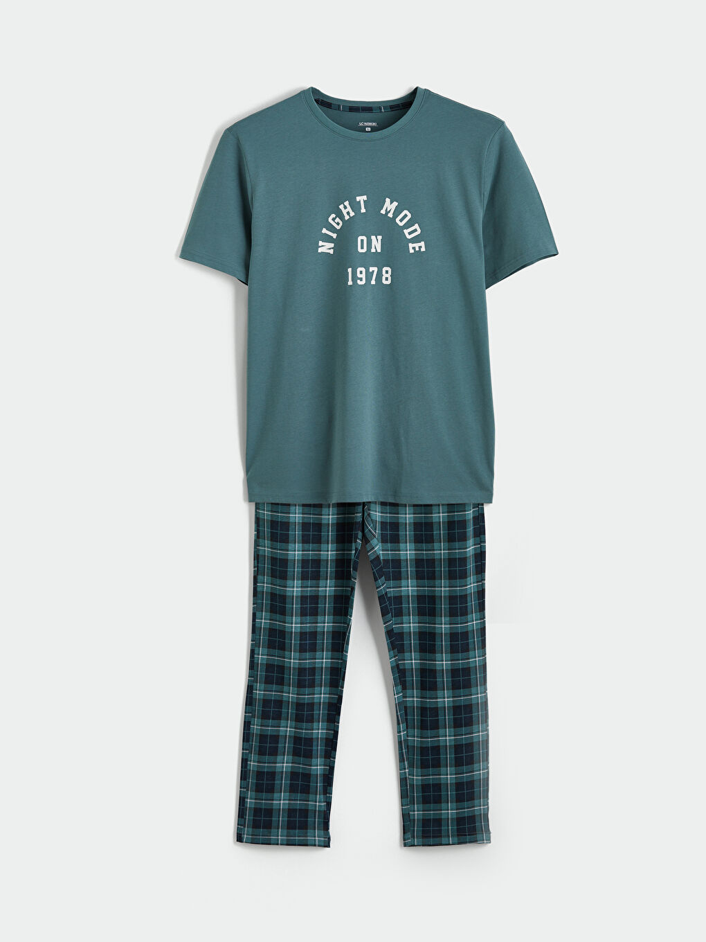 Ensemble de pyjama pour hommes à carreaux coupe régulière-4