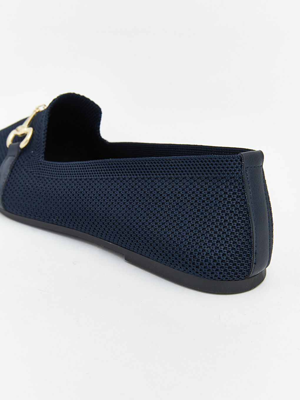 Lacivert Süet Görünümlü Kadın Babet-3