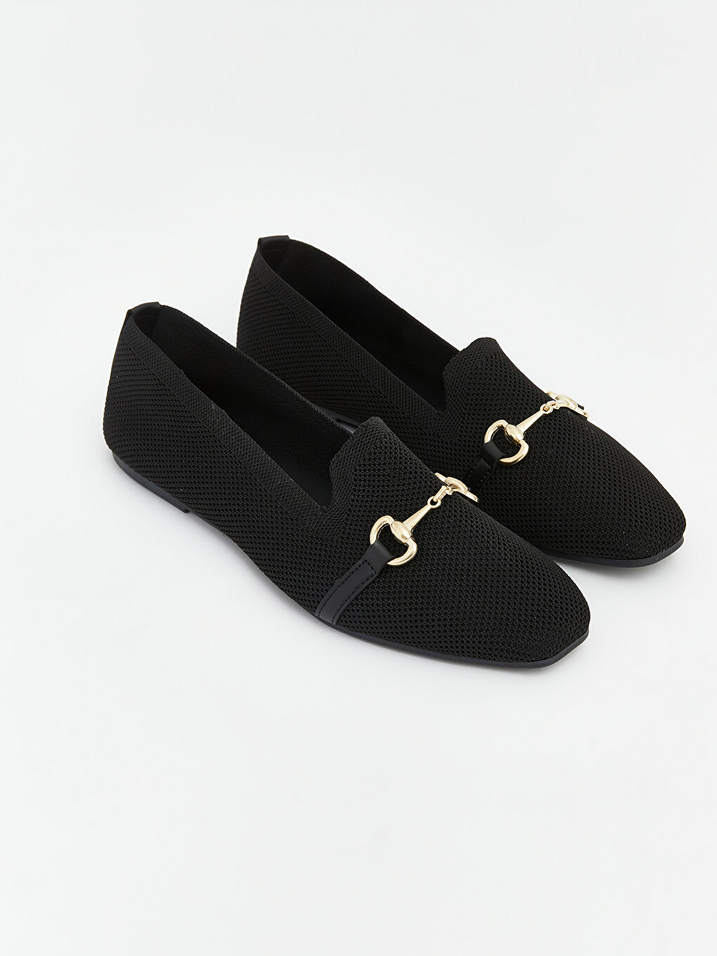 Siyah Süet Görünümlü Kadın Babet