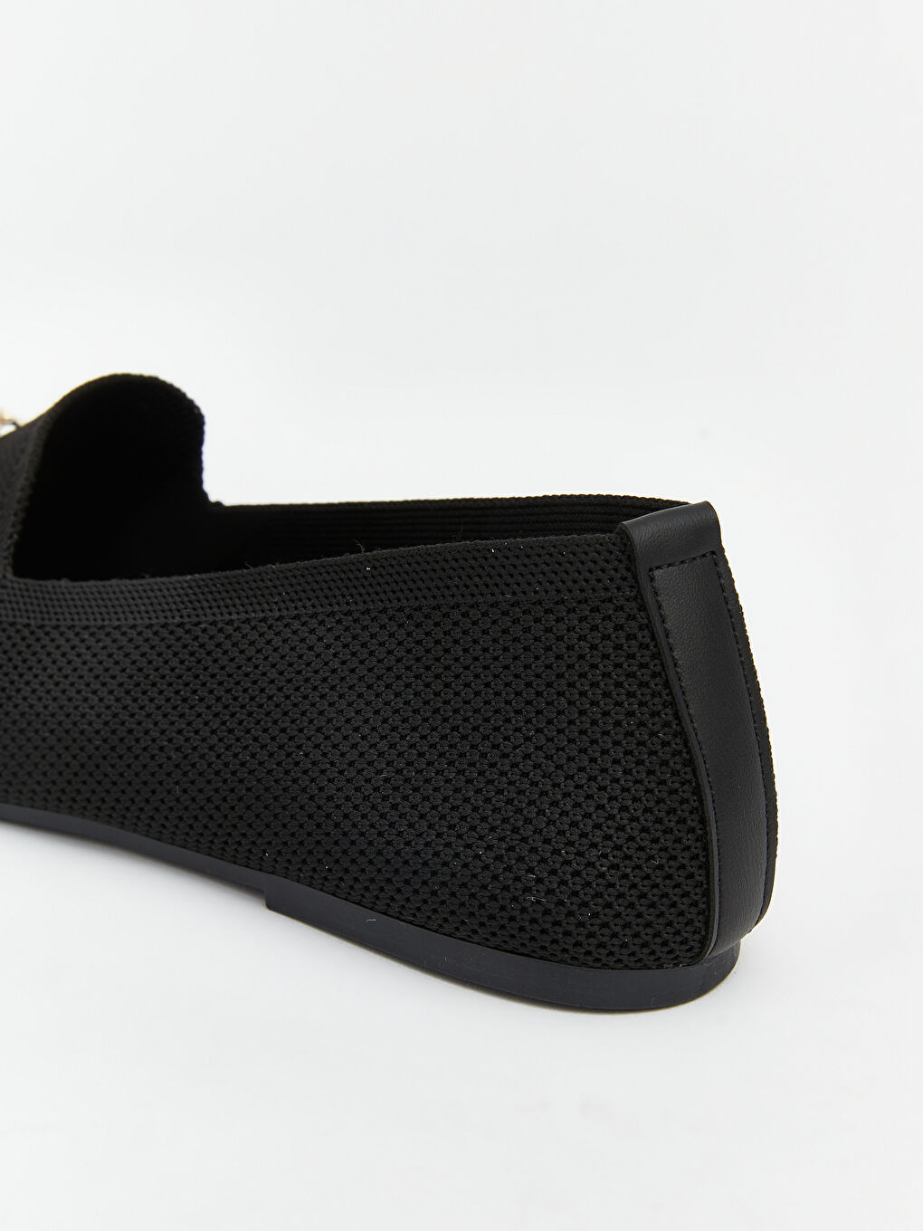 Siyah Süet Görünümlü Kadın Babet-4