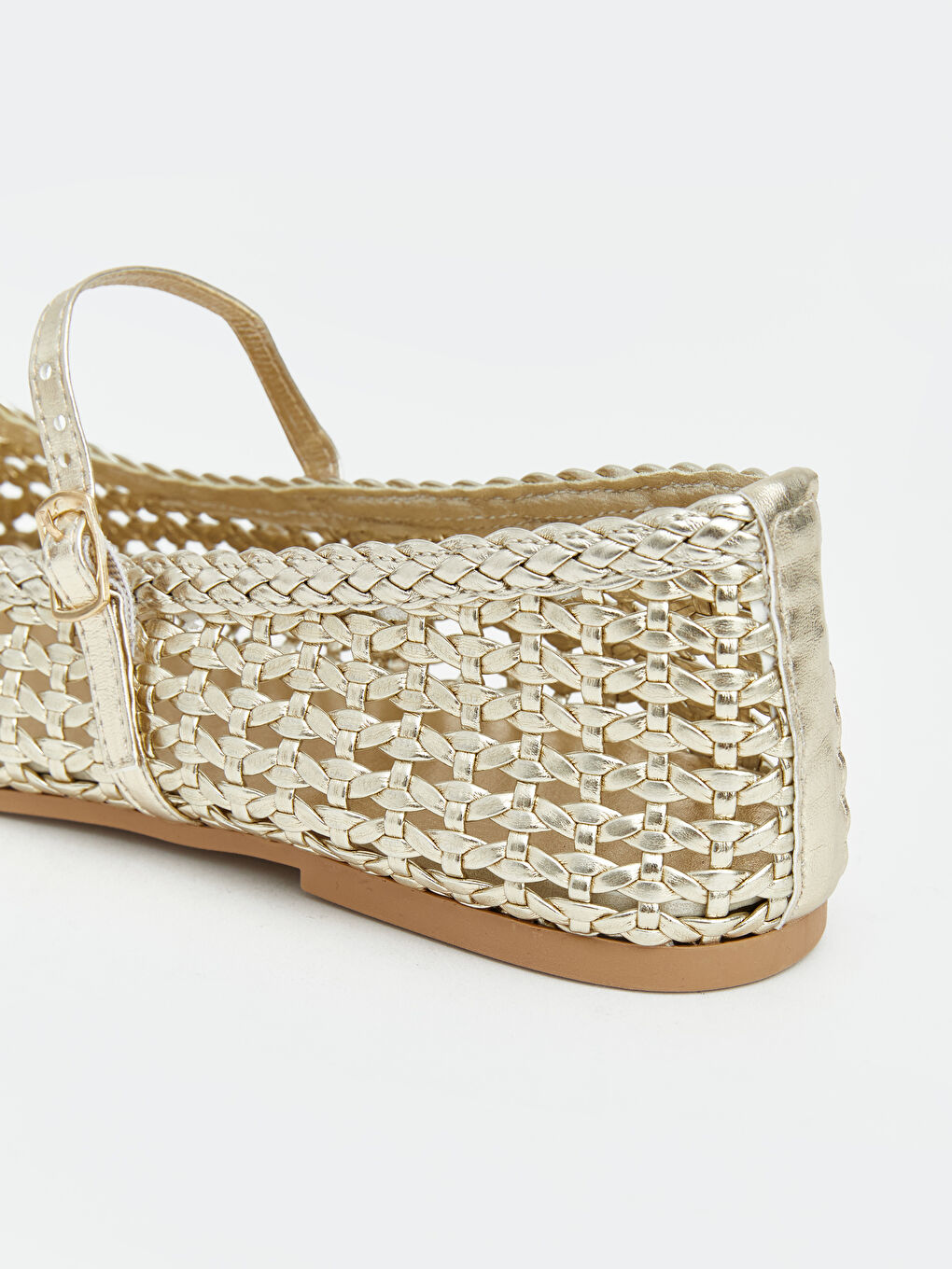 Sarı File Görünümlü Kadın Babet-4