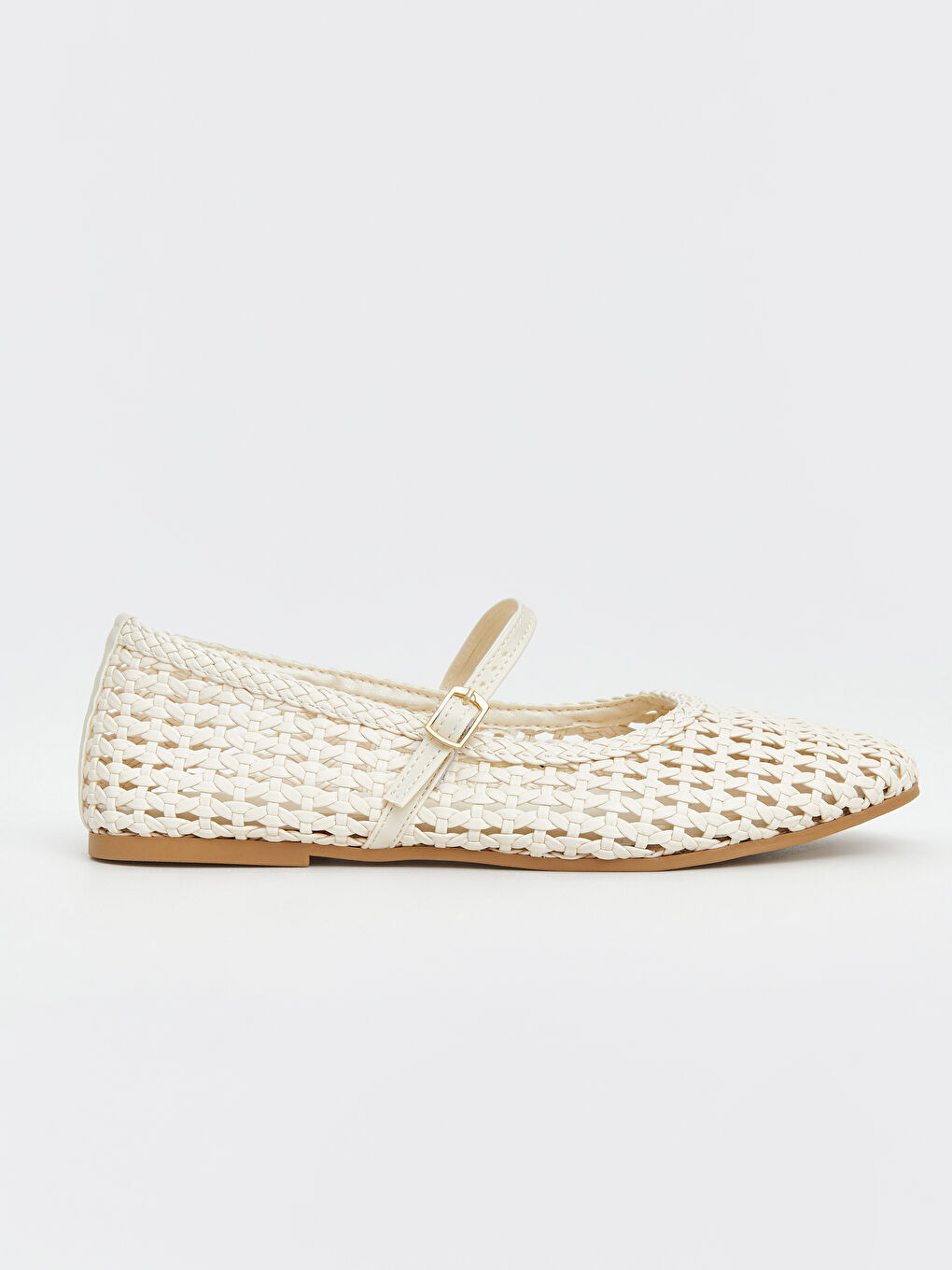 Bej File Görünümlü Kadın Babet-1