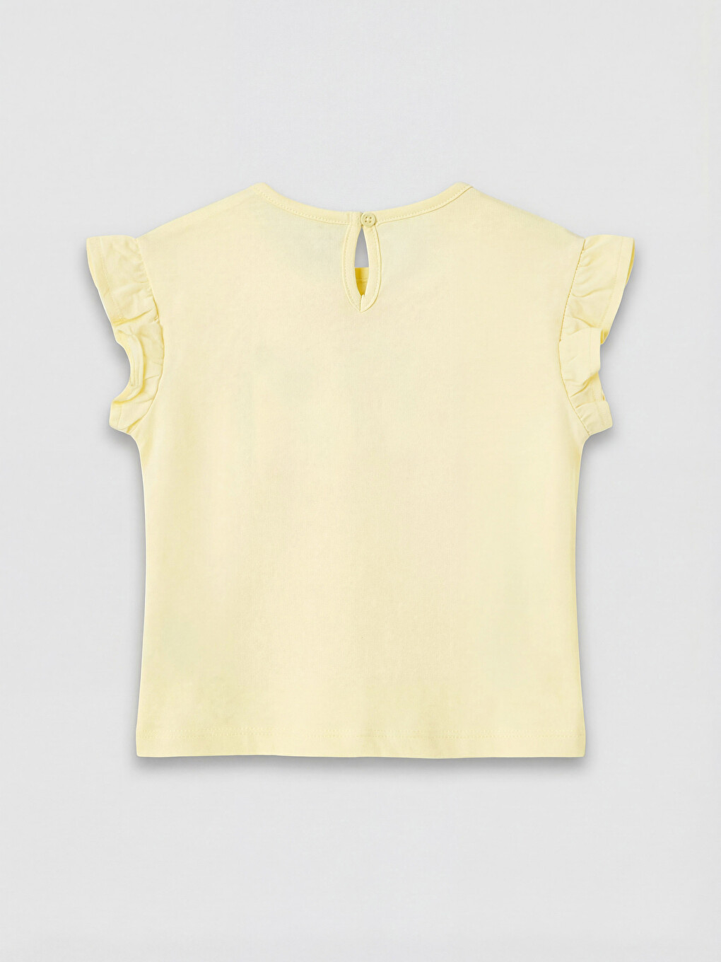 Sarı Kız Bebek Fırfırlı Tişört-1