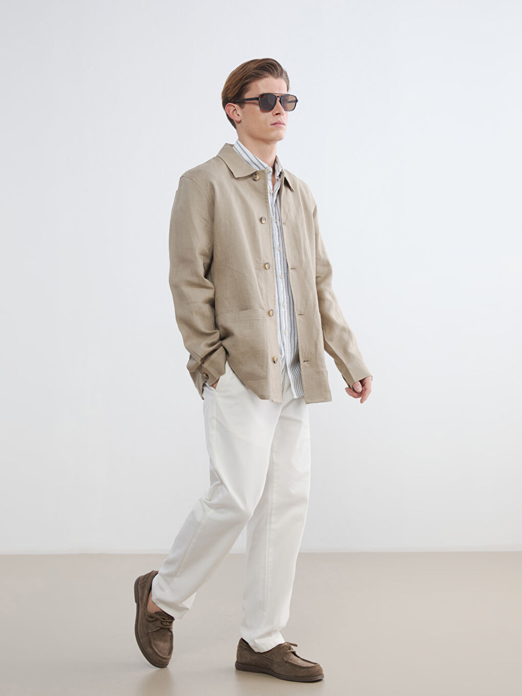 Standard Fit Textured Men's Trousers