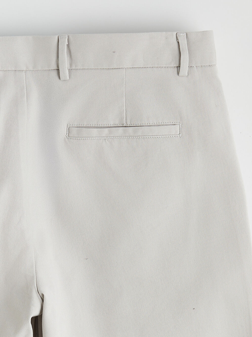 Gri Standart Kalıp Armürlü Erkek Pantolon-1