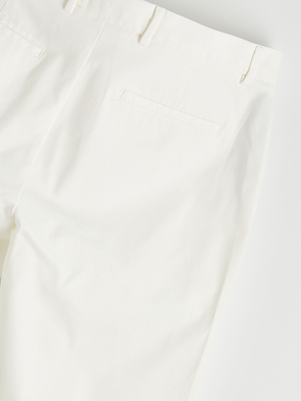 Ekru Standart Kalıp Armürlü Erkek Pantolon-1