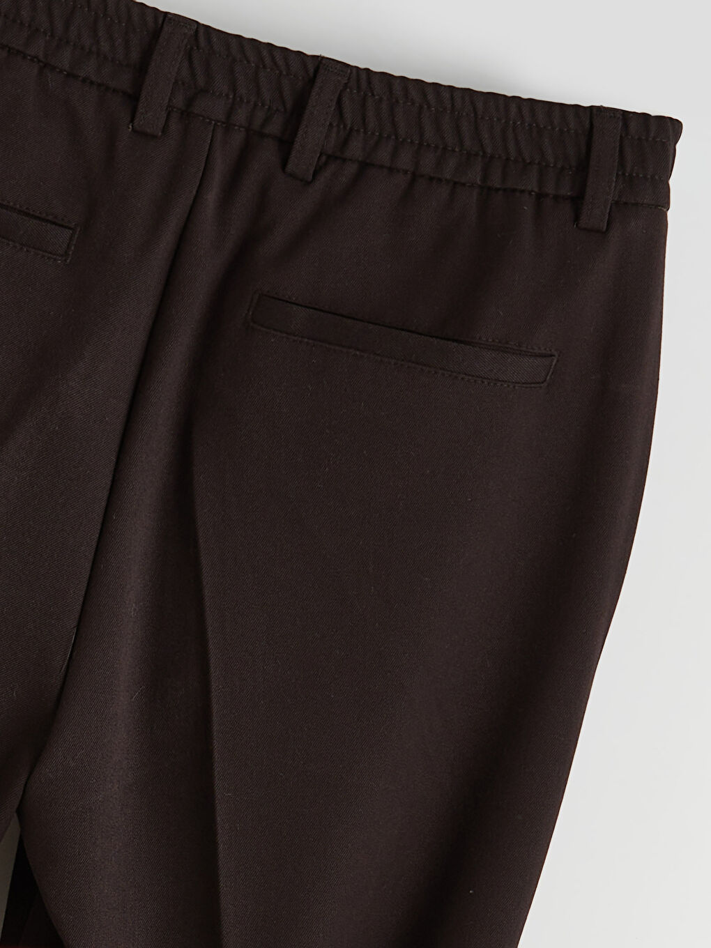 Kahverengi Standart Kalıp Erkek Pantolon-1