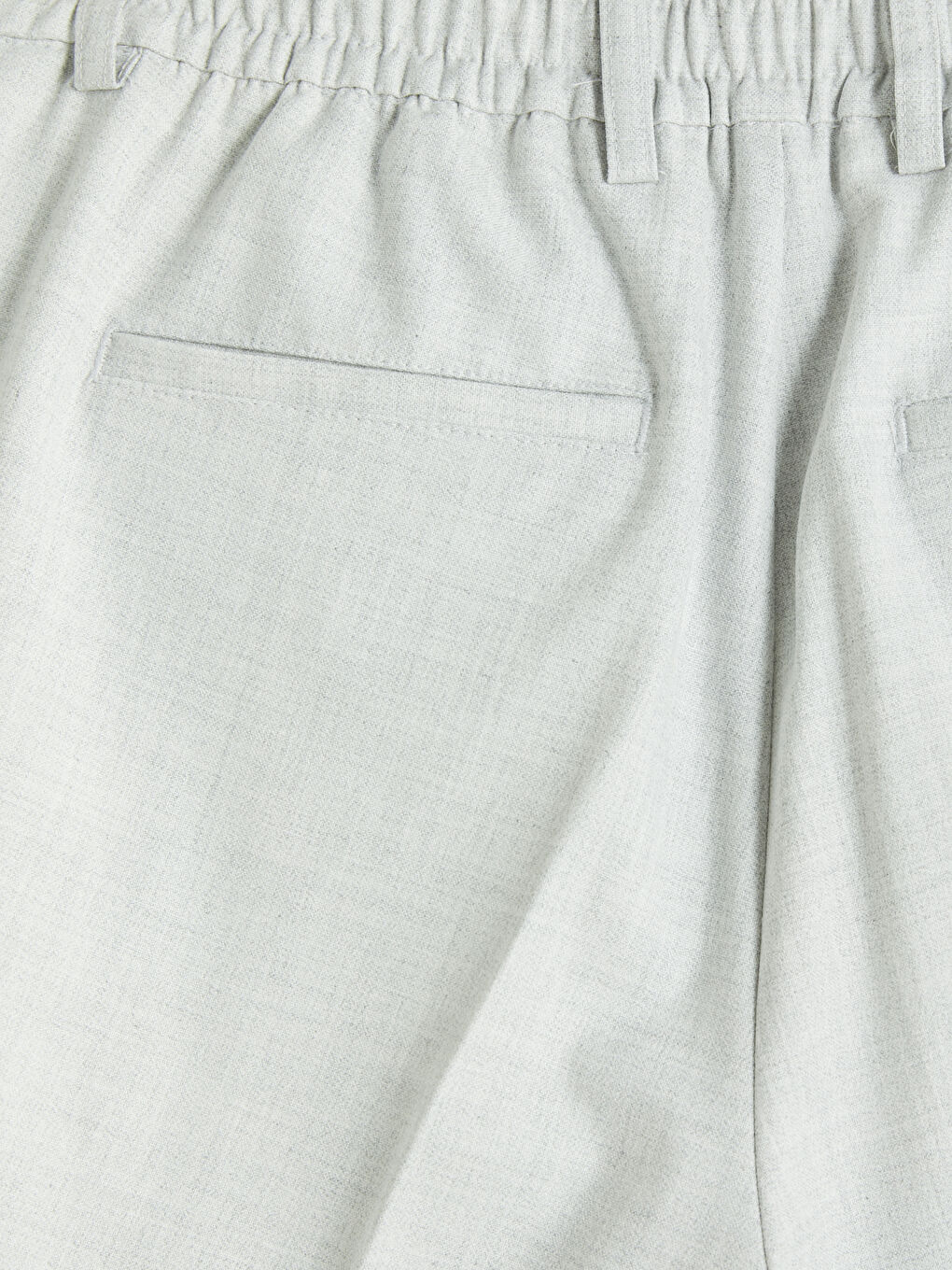 Gri Regular Fit Erkek Pileli Kumaş Pantolon-3