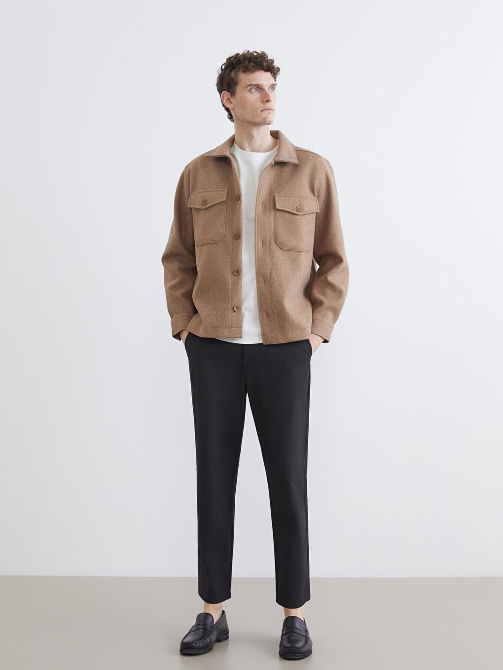 Antrasit Standart Kalıp Erkek Pantolon