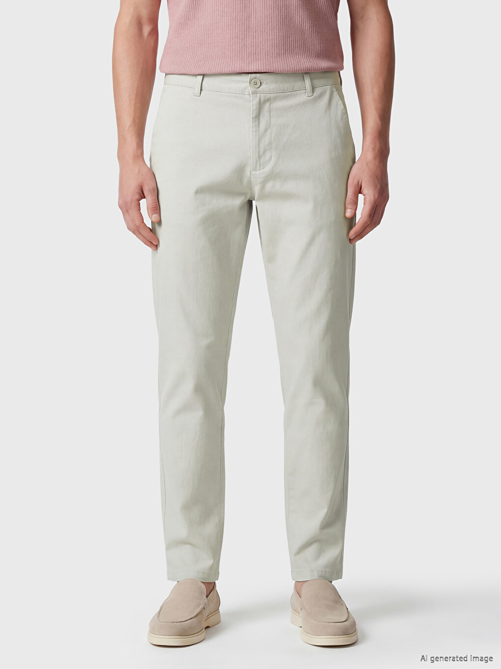 Regular Fit Dobby Men's Trousers-1