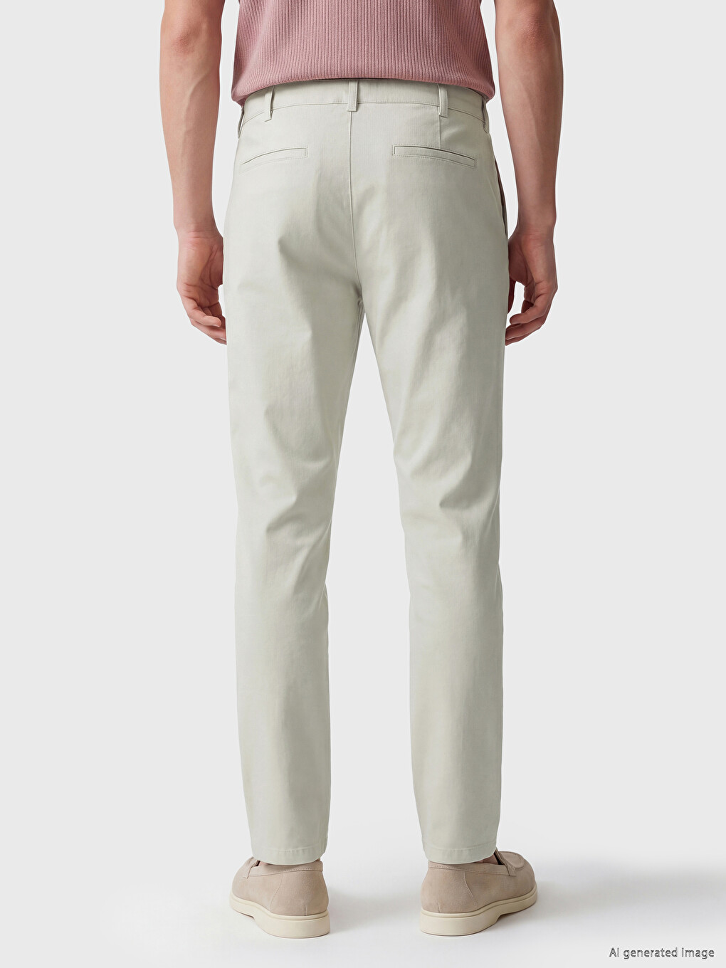 Regular Fit Dobby Men's Trousers-3