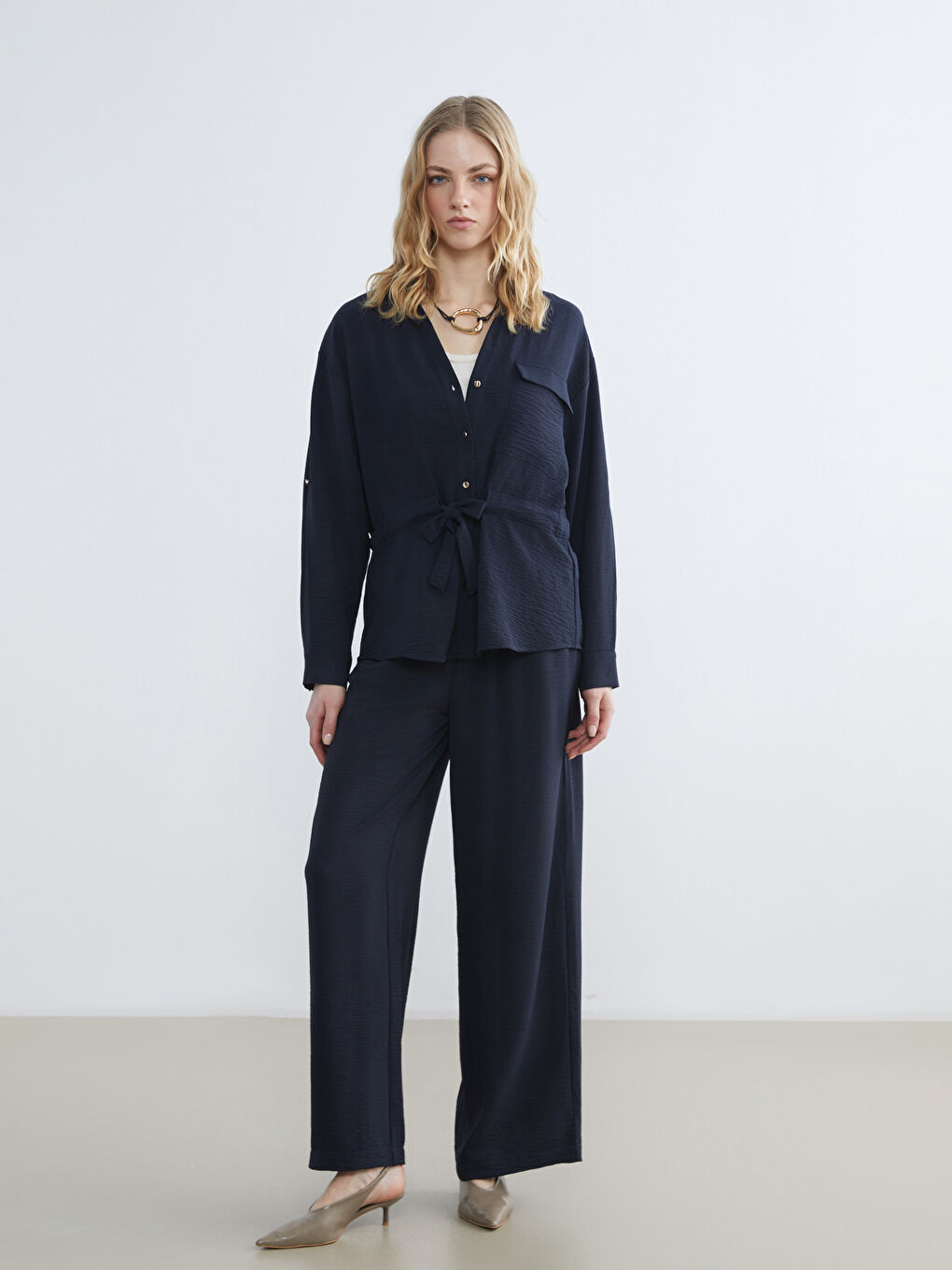 Textured Dobby Women's Shirt-1