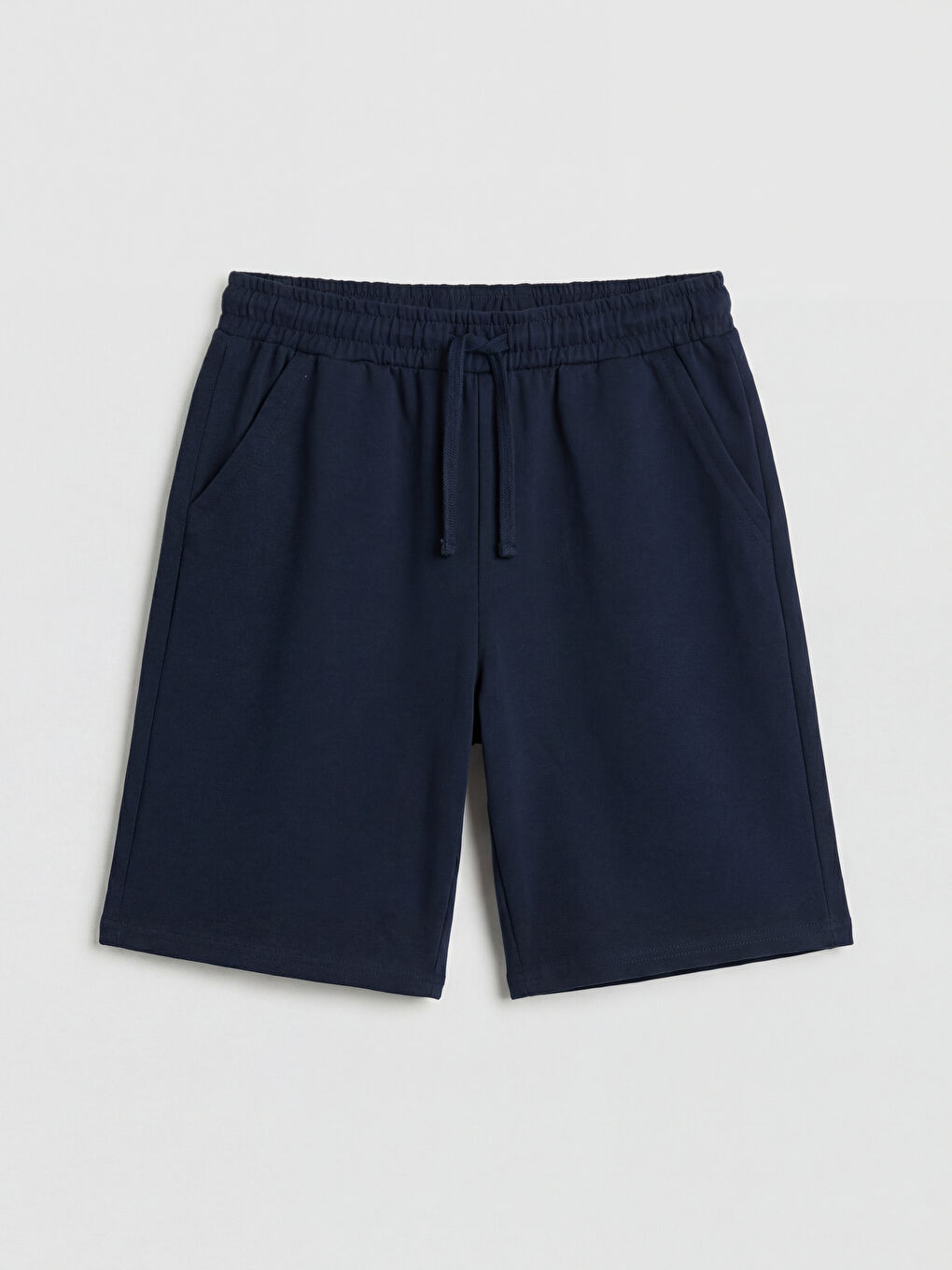 Lacivert Beli Lastikli Erkek Çocuk Şort