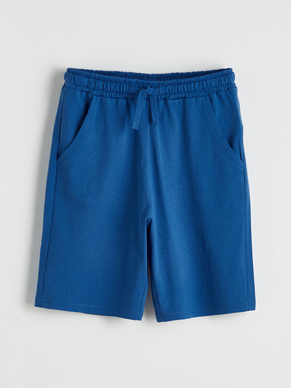 Mavi Beli Lastikli Erkek Çocuk Şort