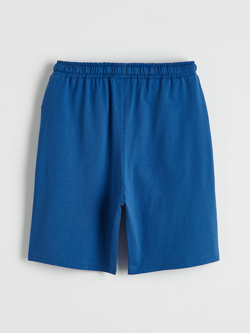 Mavi Beli Lastikli Erkek Çocuk Şort-1