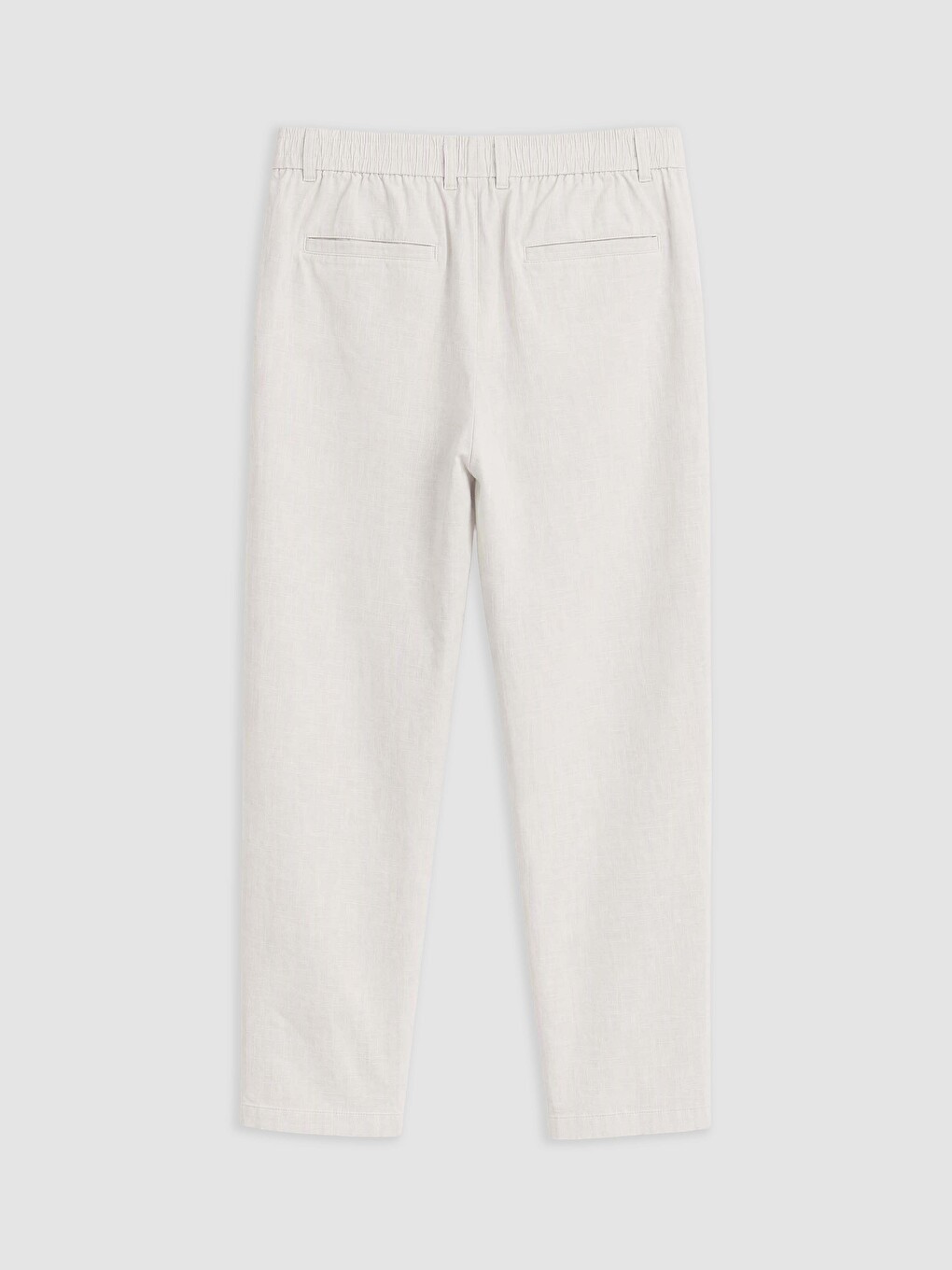 Regular Fit Linen Look Men's Trousers-1