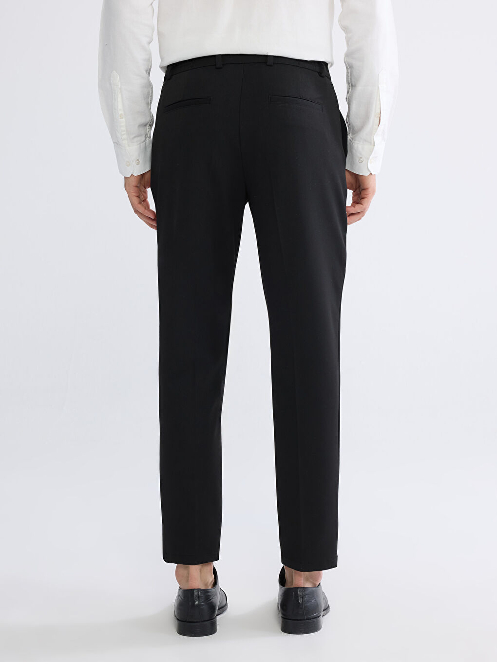 Siyah Standart Kalıp Erkek Pantolon-3