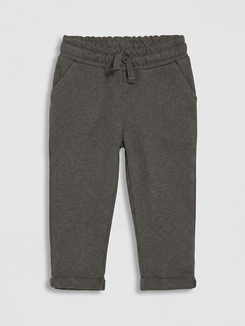 Haki Beli Lastikli Erkek Çocuk Pantalon-1