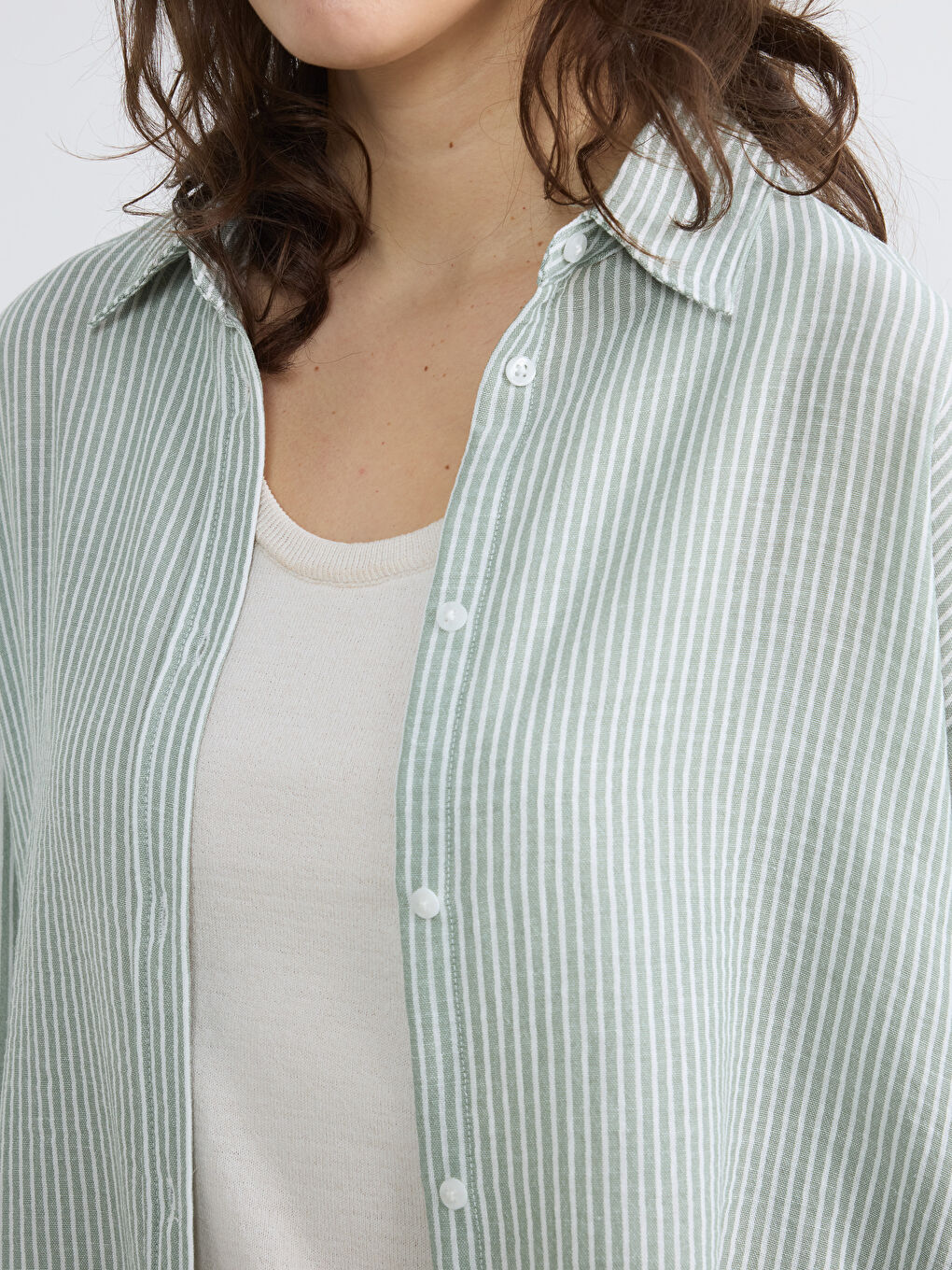 Жолақты оверсайз әйелдер жейдесі-2