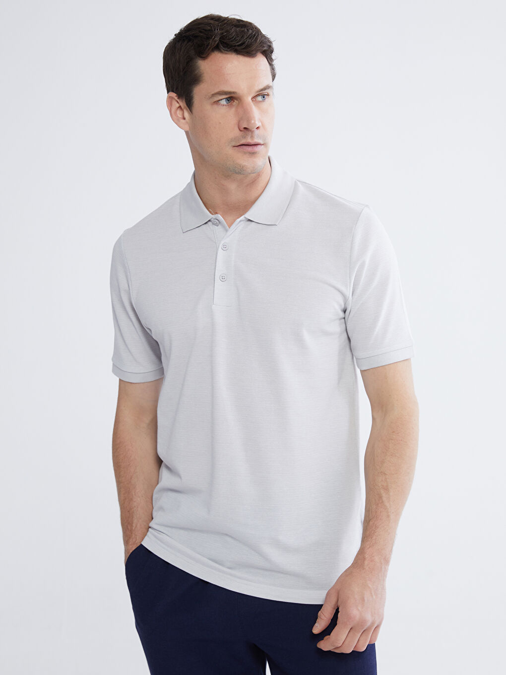 Polo Yaka Çizgili Erkek Tişört	