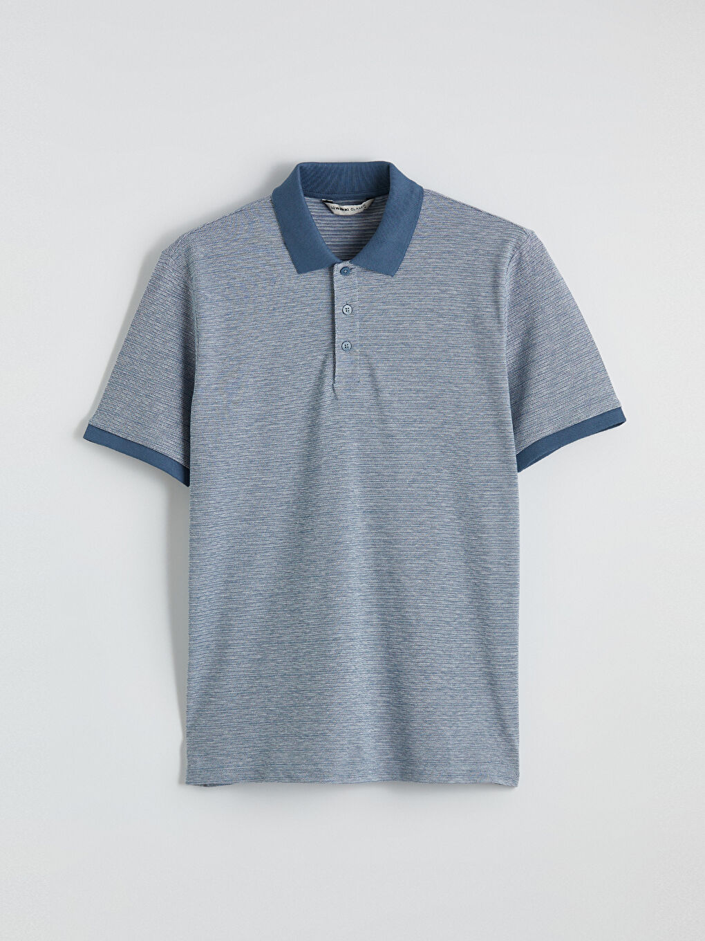 Polo Yaka Çizgili Erkek Tişört	-4