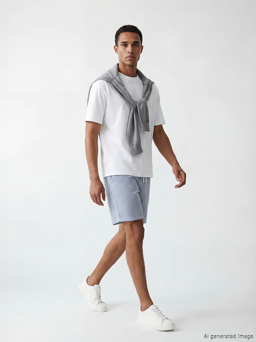 Regular Fit Striped Men's Shorts